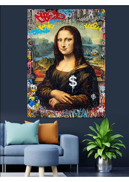 Dolar Mona Lisa Dekoratif Kanvas - Mdf Ahşap Tablo fiyatları