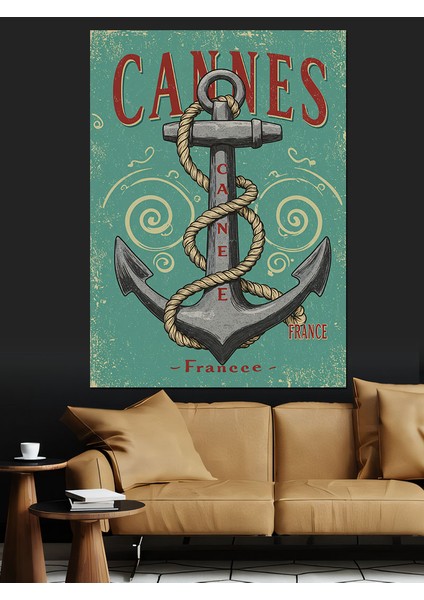 Cannes ve Çapa Posteri Dekoratif Kanvas - Mdf Ahşap Tablo fırsatları