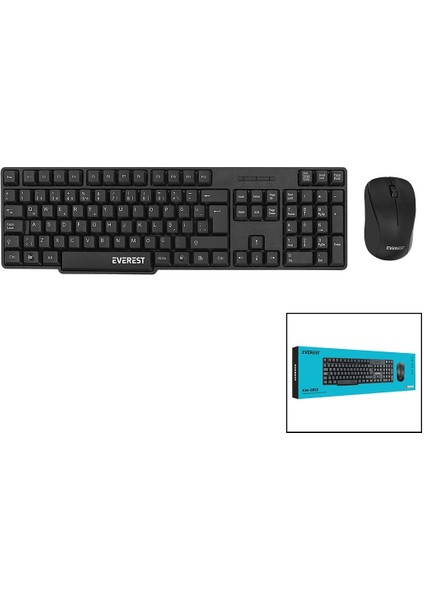 EVEREST KM-6852 KABLOSUZ İNCE KLAVYE - MOUSE SETİ Q KALVYE (3791) fiyatları