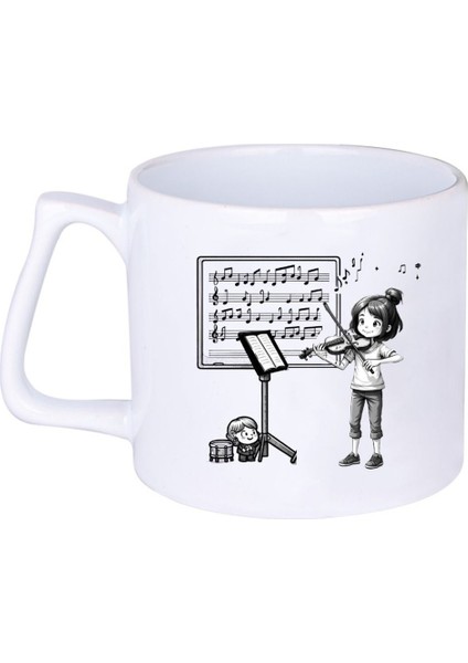 Kemal Çalan Kız Hediyelik Baskılı Porselen Beyaz Lüks Latte Fincanı fiyatları