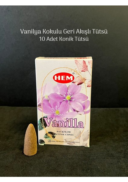 10 Adet Geri Akışlı Konik Tütsü & Oda Kokusu Sakinlik, Ferahlık, Ruhsal Şifa