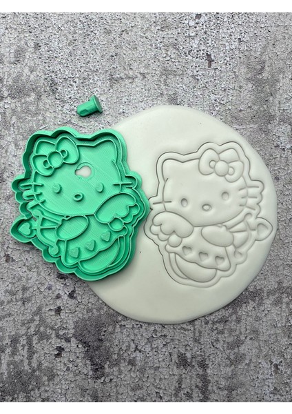Melek Hello Kitty Kurabiye Kalıbı & Hamur Şekillendirici