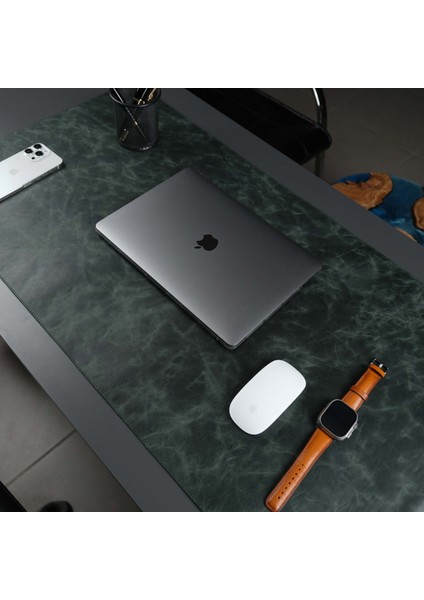 Jersey Hakiki Deri Masa Matı & Pedi - Büyük Oyuncu Mouse Pad & Oyuncu Laptop Masa Matı