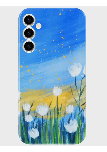 Samsung S23 Fe Kılıf Desenli Baskılı Silikon - Oilpainting