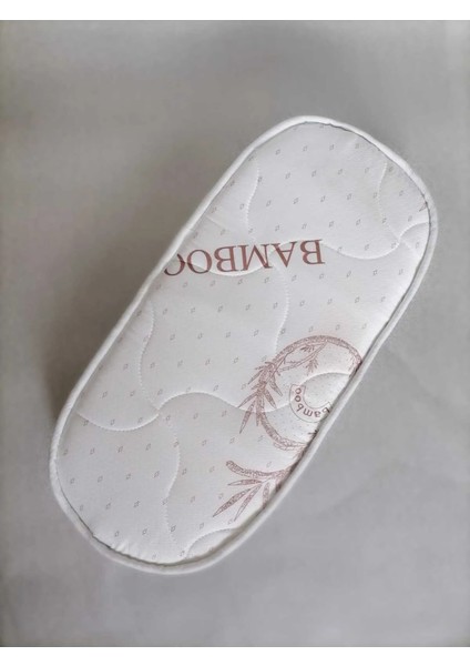 50 x 100 x 15 Bambu Kumaş Oval Beşik Yatagı