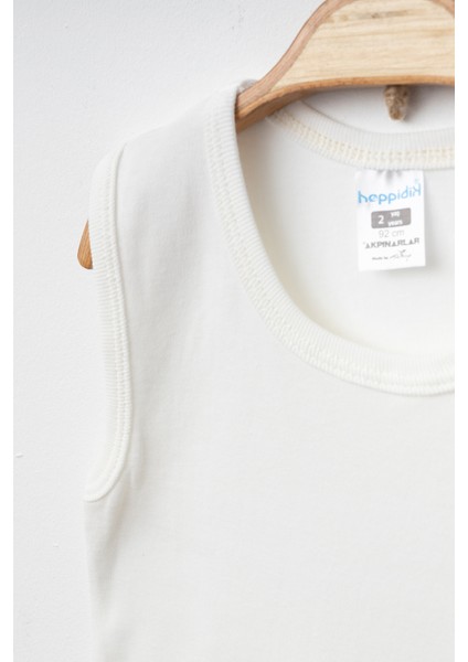 Alttan Çıtçıtlı %100 Pamuklu Penye Kolsuz Bebek Badi Zıbın indirimleri