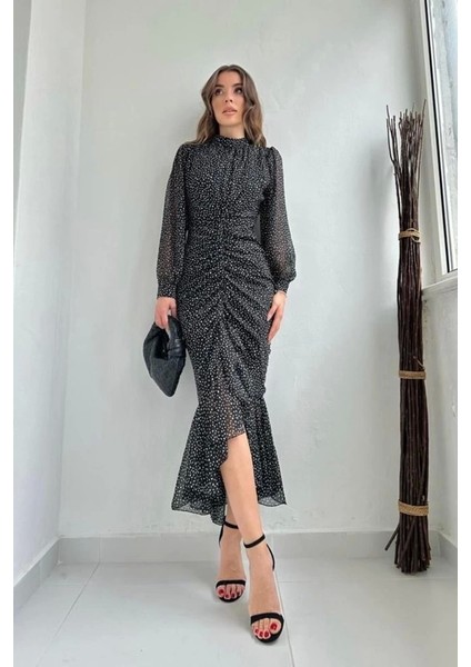 Iyah Balık Şifon Elbise