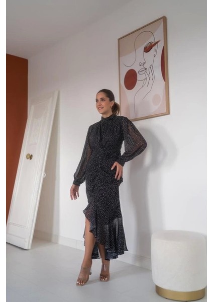 Iyah Balık Şifon Elbise