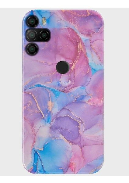 X300 Kılıf Desenli Baskılı Silikon - Purplemarble