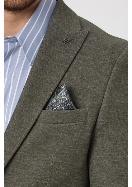 Müller Svr Erkek Haki Sivri Yaka Pamuk Karışımlı Esneyen Kumaş Likralı Blazer Ceket fiyatları