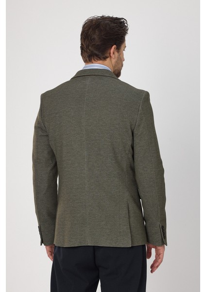 Müller Svr Erkek Haki Sivri Yaka Pamuk Karışımlı Esneyen Kumaş Likralı Blazer Ceket fırsatları