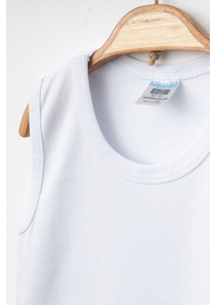 Alttan Çıtçıtlı %100 Pamuklu Penye Kolsuz Bebek Badi Zıbın indirimleri