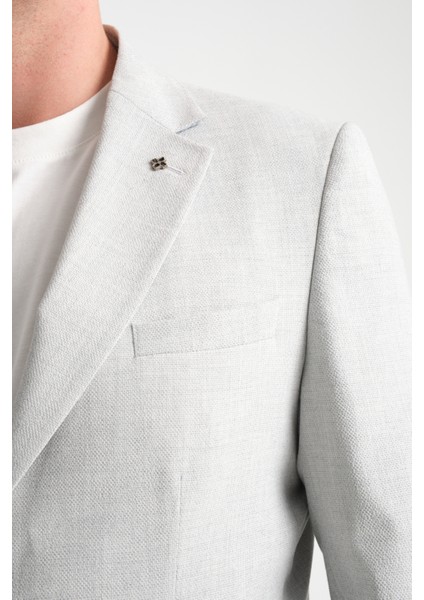 Volix Erkek Lacivert Yarım Astar Torba Cep Keten Kumaşlı Spor Blazer Ceket modelleri
