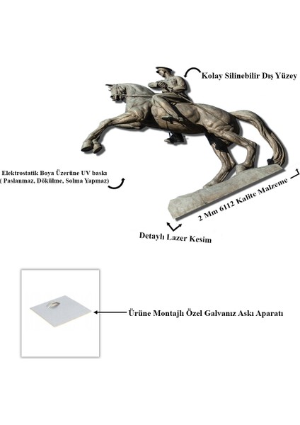 Kral Arthur Heykeli Metal Tablo fırsatları