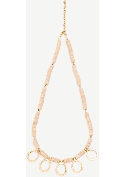 Halka Detaylı Kabuk Kolye