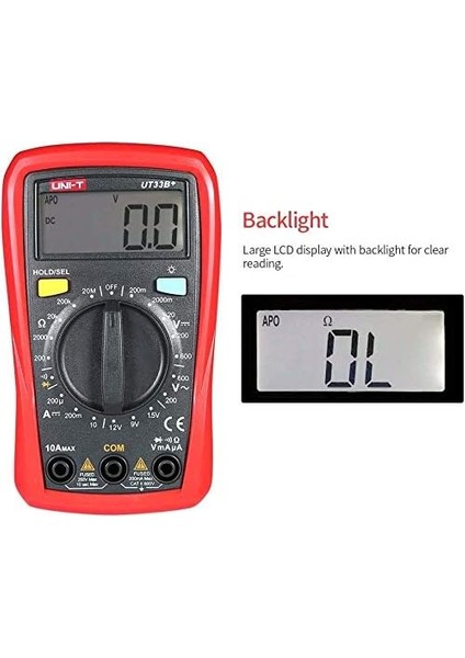 Metrashop Ut 33B+ Dijital Multimetre