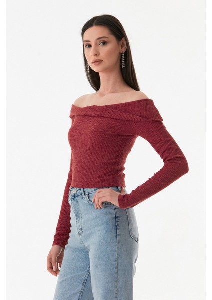 Bürümcük Kumaş Madonna Yaka Bluz fiyatları