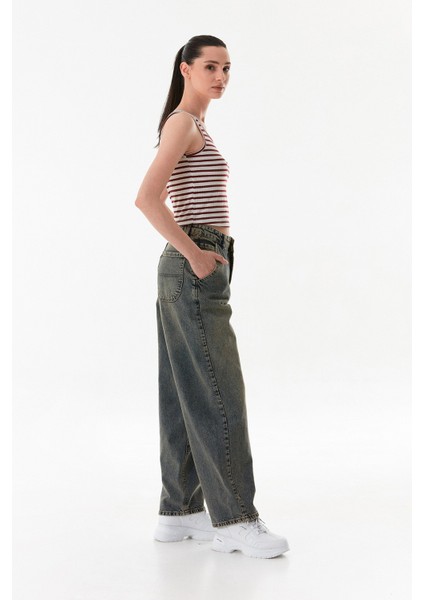 Çizgili U Yaka Body indirimleri