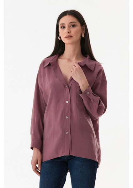 Basic Arkası Uzun Salaş Gömlek modelleri