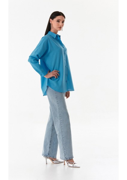 Basic Düğmeli Salaş Gömlek indirimleri