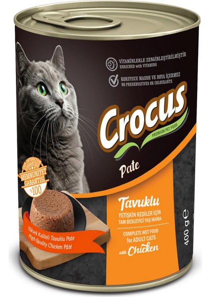 Yetişkin Kedi Tavuklu Pate Yaş Mama 400G Nrmsa