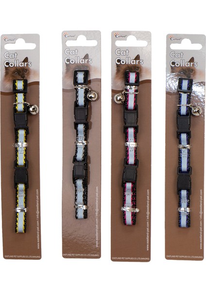 Reflektörlü Klipsli Kedi Tasması 22-30CM Nrmsa