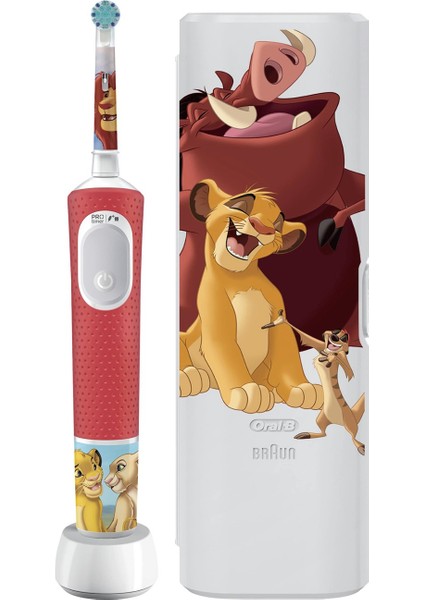 Vitality Pro Lion King Özel Seri Çocuklar İçin Şarj Edilebilir Diş Fırçası