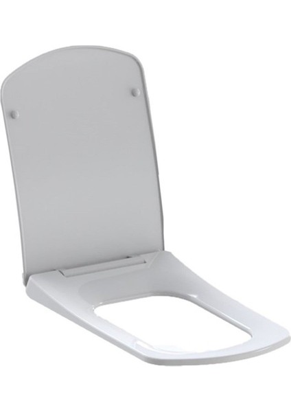 Nkp Zümrüt Kare Klozet Kapağı Beyaz Yavaş Kapanan
