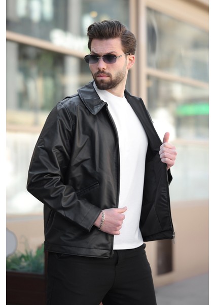 Erkek Siyah Deri Ceket fiyatları