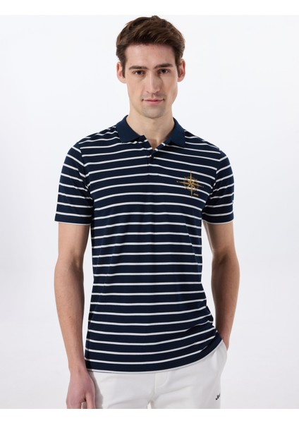 Çizgili Lacivert Erkek Polo T-Shirt J5SM-TST7317 modelleri