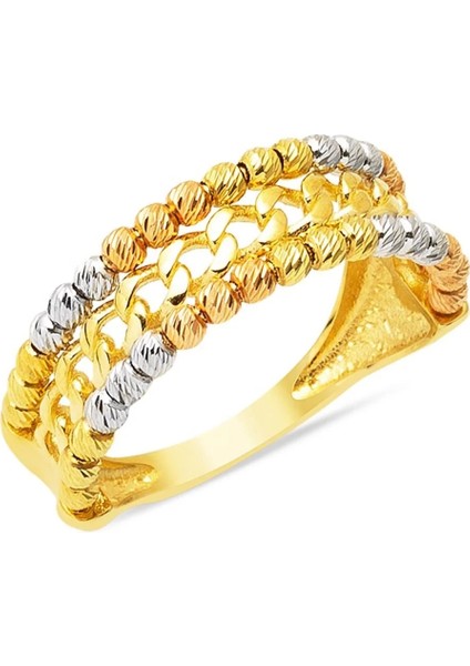 Gurmet Dorika Tasarımlı 14 Ayar Yüzük YZK447