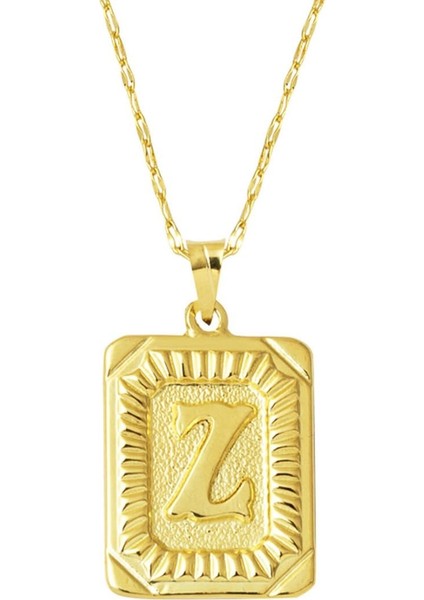 Pullu Z Harfi Zincir Kolye KLY2053