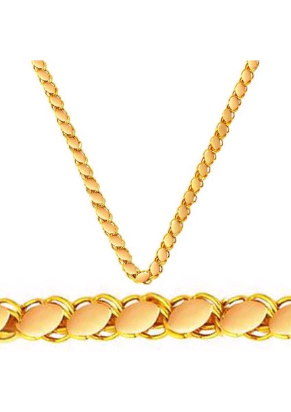 Pullu 14 Ayar 50 cm Halep Zincir Kolye ZKU220