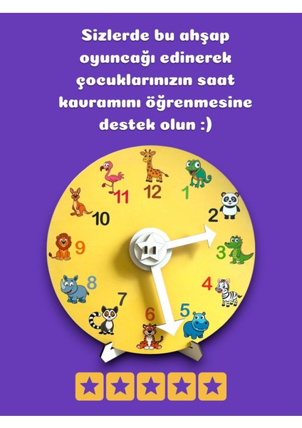 Montessori Saat,saati Öğreniorum,ahşap Eğitici Öğretici Saat,eğitici Oyuncak fiyatları