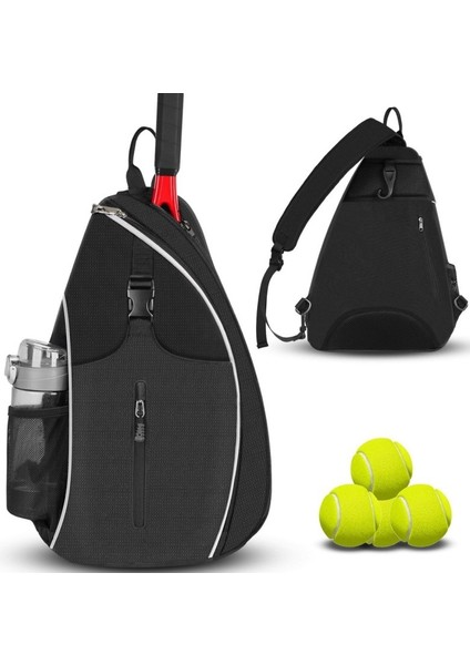 Badminton Çantası Açık Spor Eğitim Omuz Sırt Çantası Crossbody Çantası (Yurt Dışından)