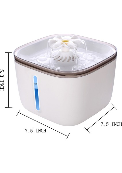 2 Litre LED Işıklı Sessiz Otomatik Kedi Köpek Su Dispanseri (Yurt Dışından) indirimleri