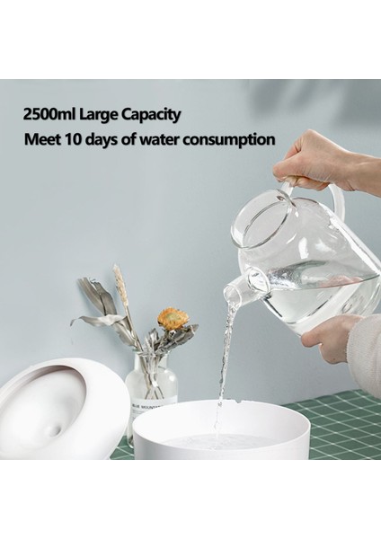 2.5l Ultra Sessiz Filtreli Otomatik Kedi Çeşmesi (Yurt Dışından) fiyatları