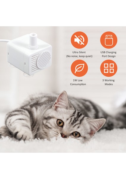 2,6 Lt Otomatik Ayarlanabilir Akış Kedi/köpek Su Dispenseri (Yurt Dışından) indirimleri