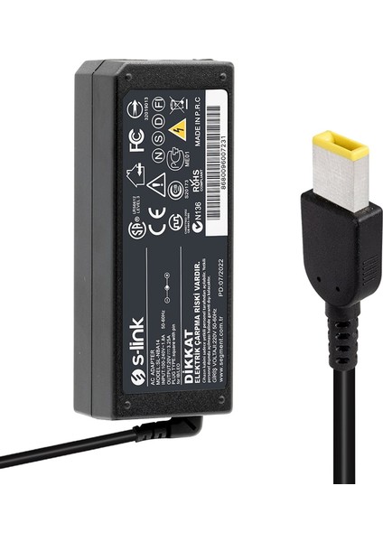 S-Lınk SL-NBA14 20 Volt 3.25 Amper 65 Watt Ibm Lenovo Notebook Adaptör (4434)