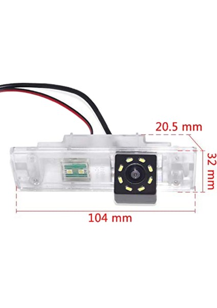 Araba 8led Arka Görüş Kamerası Geri Vites Park Kamerası Bmw E81 E87 E87 E89 M1 F20 F21/ M6 E63 E64 E64N E85 E86 E89 (Yurt Dışından)