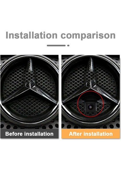 Geniş Açı Ccd Hd Araba Ön Logo Mark Kamera Mercedes Benz Vito Viano Abceg Gl Slk Glk Sl R Gla (Yurt Dışından) modelleri