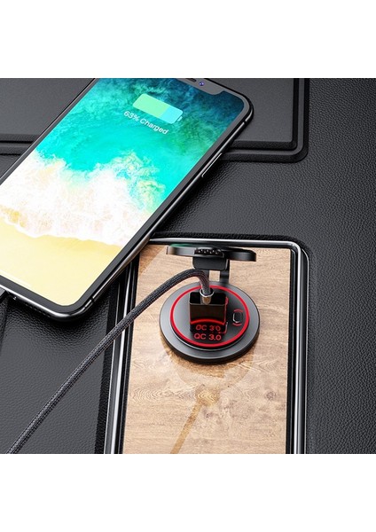 Pd Tip C USB Araç Şarj Cihazı ve Qc 3.0 Hızlı Şarj Cihazı 12V Güç Çıkışı Soketi, Motosiklet Rv Atv Için Açma/kapama Anahtarı, Kırmızı (Yurt Dışından) fiyatları