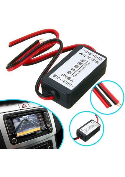 Araç Dikiz Yedekleme Kamerası Için 12V Dc Güç Rölesi Kondansatör Filtre Doğrultucu (Yurt Dışından)