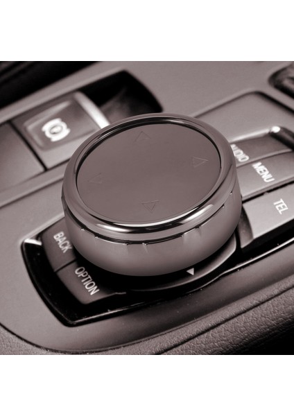 Araba Multimedya Düğme Kapağı Topuzu Çerçeve Trim Bmw F10 F20 F30 1 3 5 Serisi Nbt Denetleyicisi Idrive Düğmesi (Yurt Dışından)