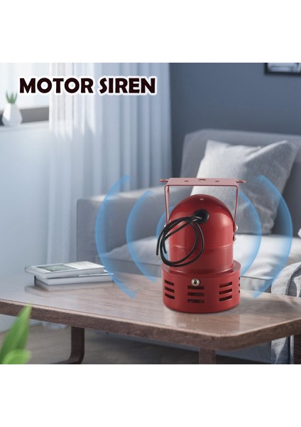 Ac 220V Kırmızı Metal Motor Tahrikli Hava Saldırısı Siren Korna Alarmı (Yurt Dışından) fırsatları