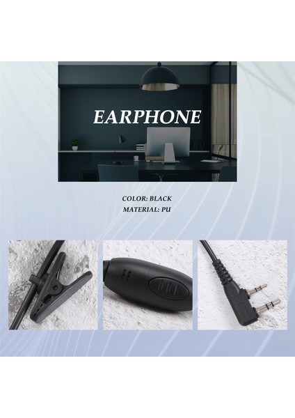 Kenwood Radyo Siyah Için Güvenlik Earhanger Kulaklık Kulaklık Kulaklık (Yurt Dışından) indirimleri