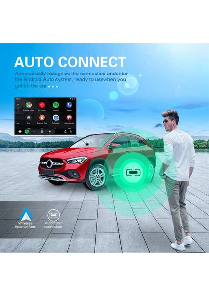 Android Için Araç Kablosuz Kutu Modülü Adaptörü Araba Android Için Kablolu USB Arayüzü Android Için Kablosuza Yükseltildi (Yurt Dışından)