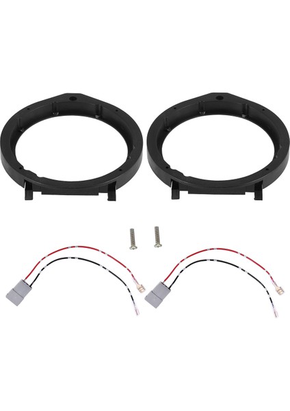 2 Adet 6.5 Inç Araba Korna Contası Araba Hoparlör Adaptörü Kablo Demeti ile Honda Civic Accord Cr-Z Insight 2006-2011 (Yurt Dışından) modelleri