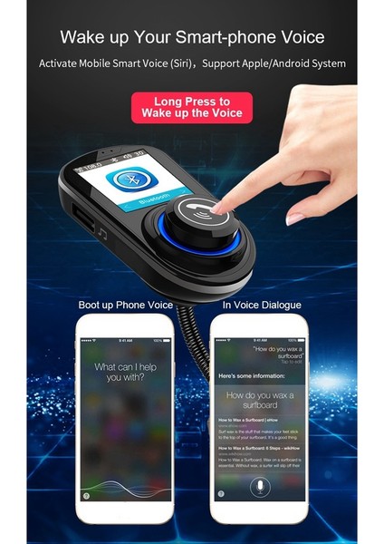 G45 1.8 Inç LCD Ekran Bluetooth 5.0 Araba Mp3 Çalar Qc3.0 Araba Şarj Cihazı Kablosuz Eller Serbest Fm Verici Radyo Adaptörü (Yurt Dışından)