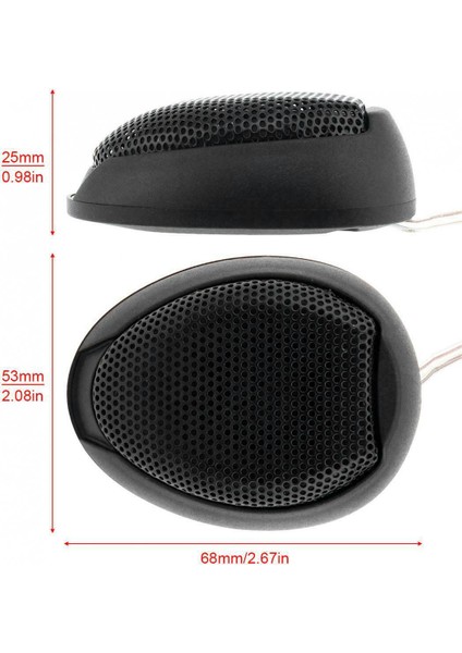Evrensel Araba Stereo Hoparlörler Ses 1000W Dome Tweeter'lar Süper Güçlü Loud Siyah (Yurt Dışından) fırsatları